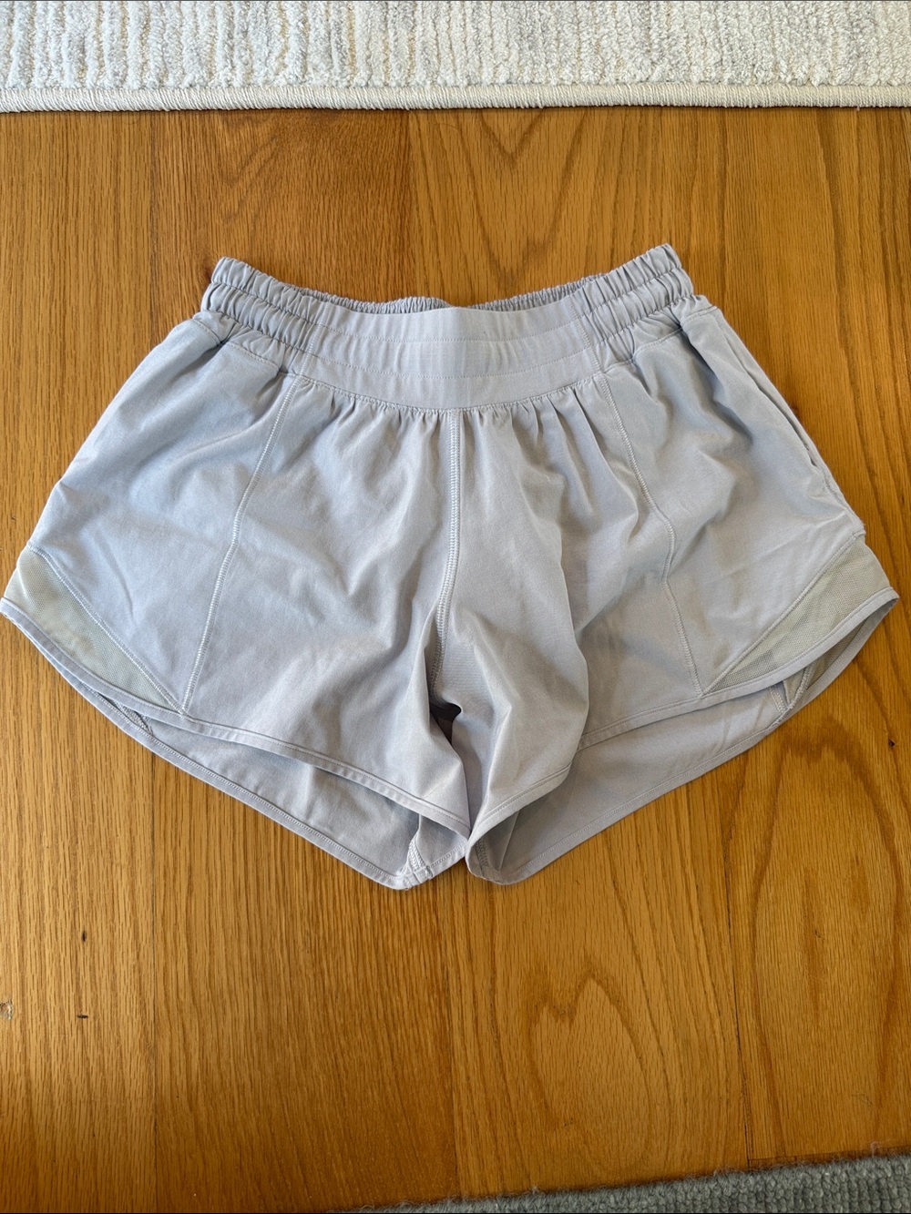 lululemon athletica Light Gray/Light Lavender Women's Athletic Shorts